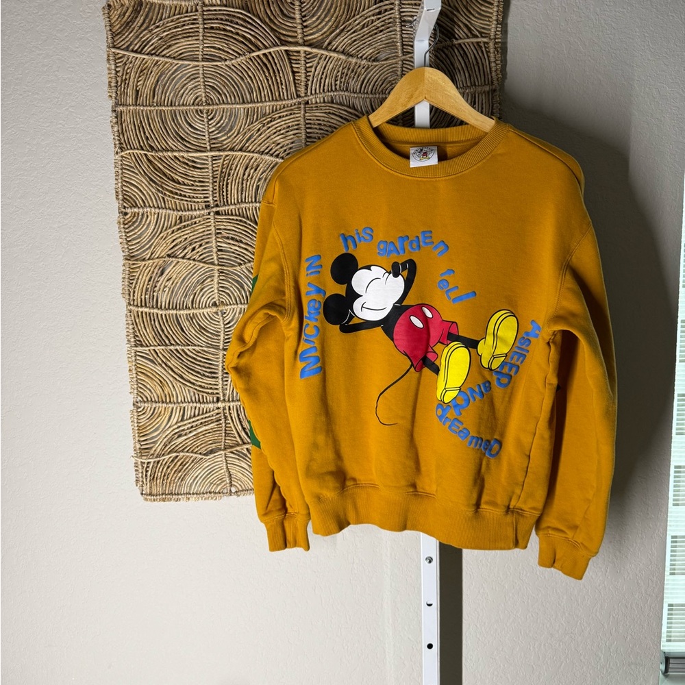 Disney Mickey Mouse Mustard Sweater